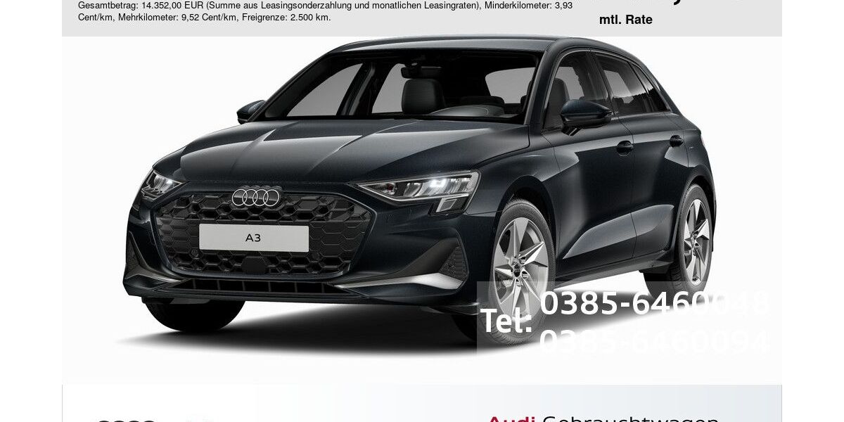 Audi A3 14.000 km 33.990 &euro; Schwerin 19061