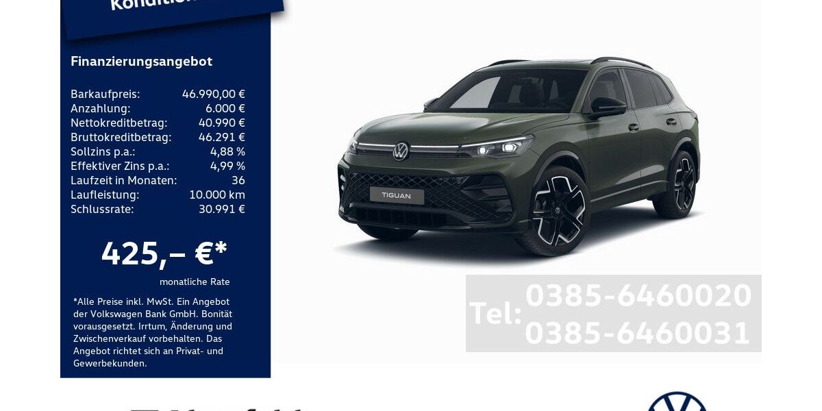 VW Tiguan 46.000 km 46.990 &euro; Schwerin 19061