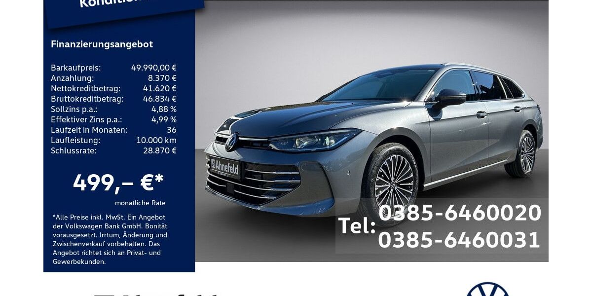 VW Passat 8.500 km 49.990 &euro; Schwerin 19061
