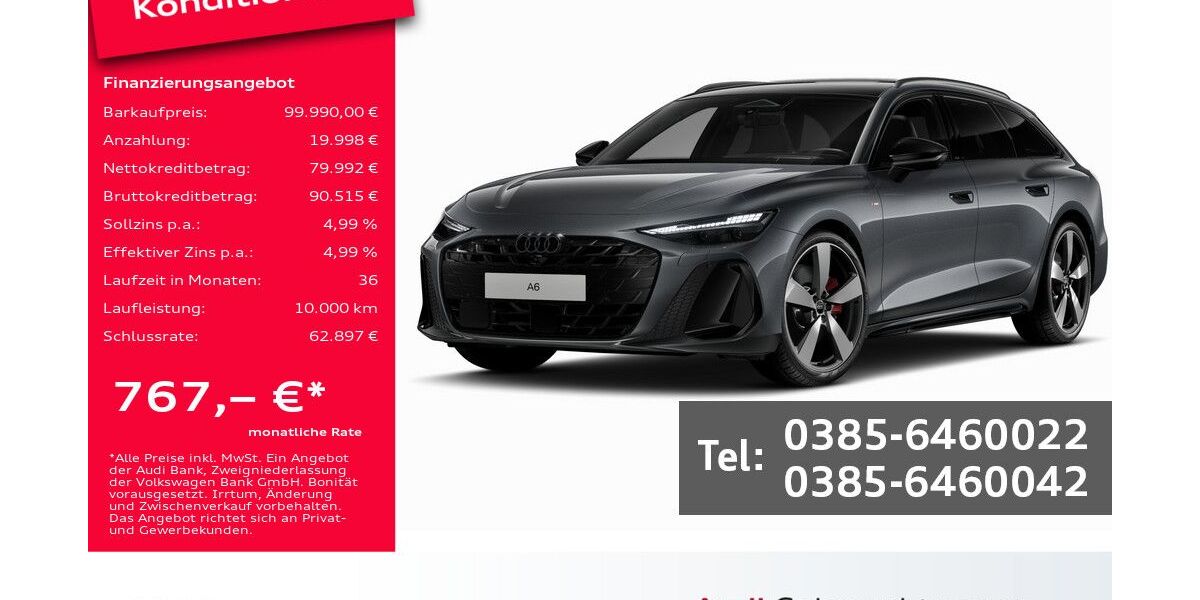 Audi A6 3.000 km 99.990 &euro; Schwerin 19061